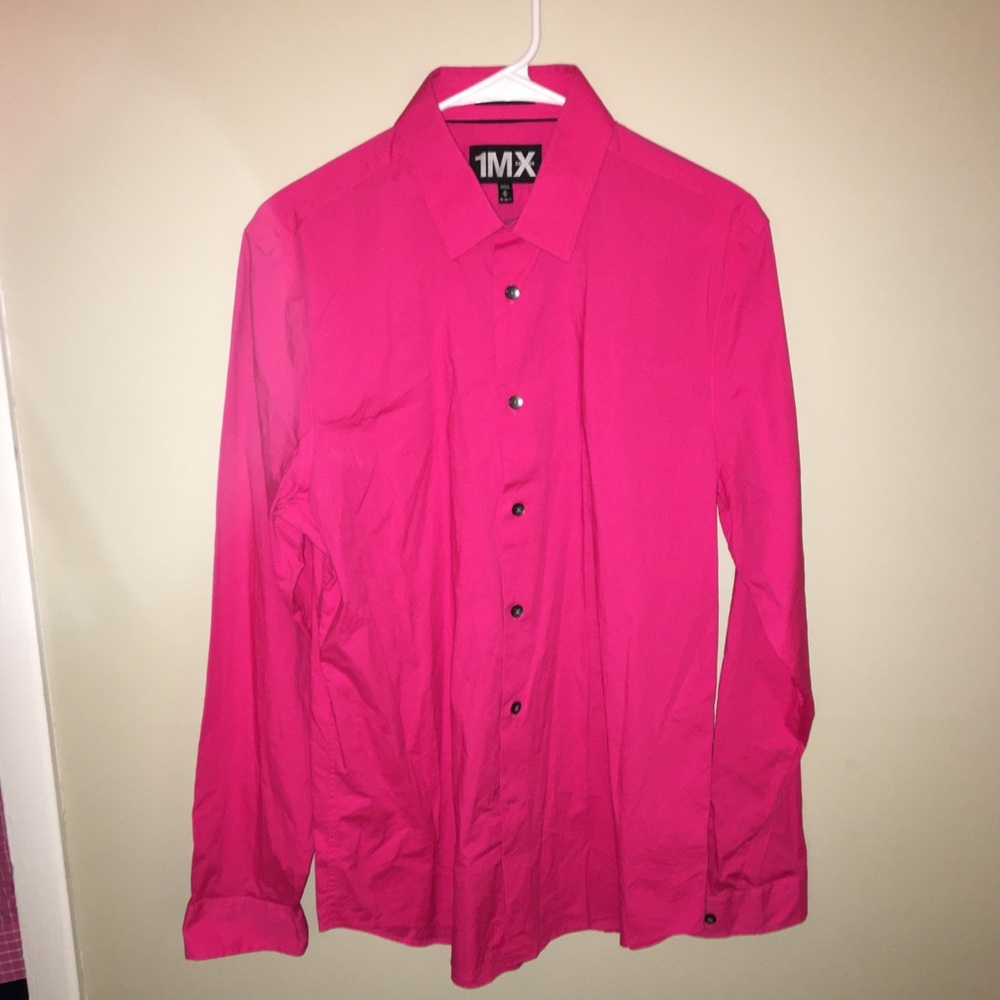 🔥SALE🔥 Hot pink EXPRESS MODERN FIT button up